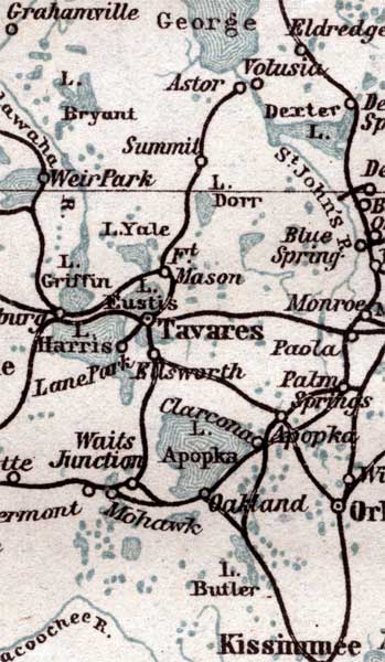 Map of Lake County, Florida, 1904