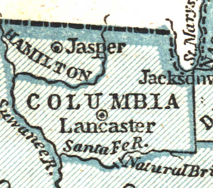 Columbia County, 1845