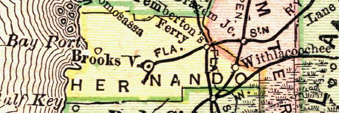 Map of Hernando County, Florida, 1894
