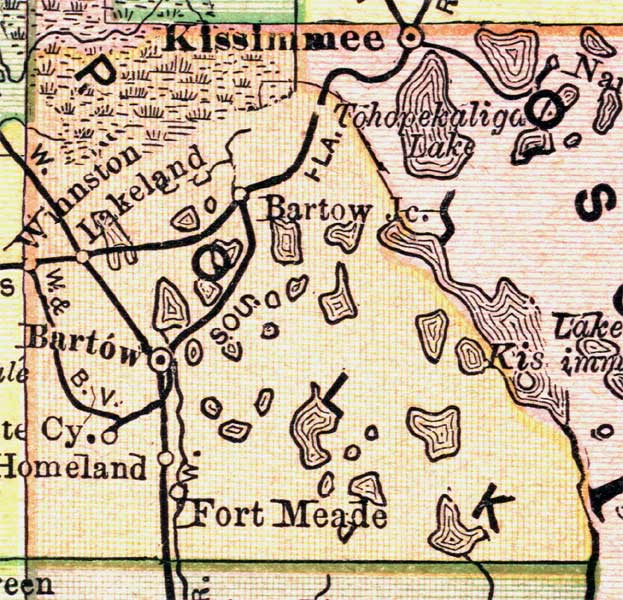 Map of Polk County, Florida, 1894