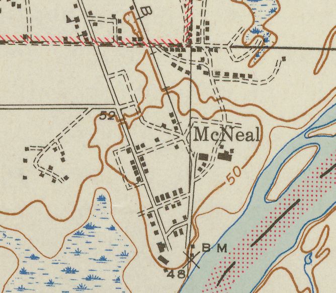 Map of McNeal, Florida