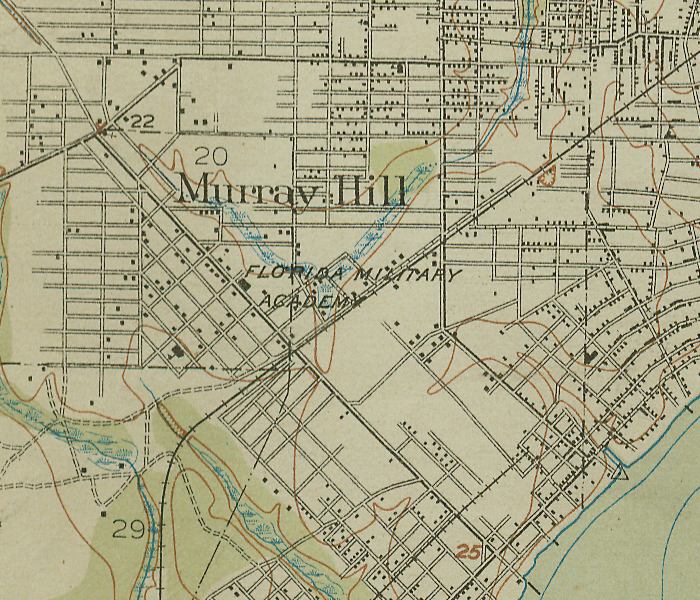 Map of Murray Hill, Florida