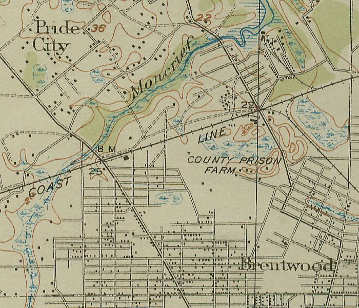 Map of Pride City & Brentwood, Florida