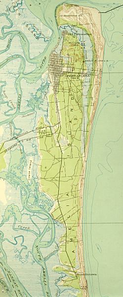 Map Of Amelia Island 1919 Florida 6828