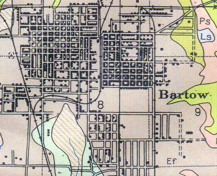 Map of Bartow, Florida