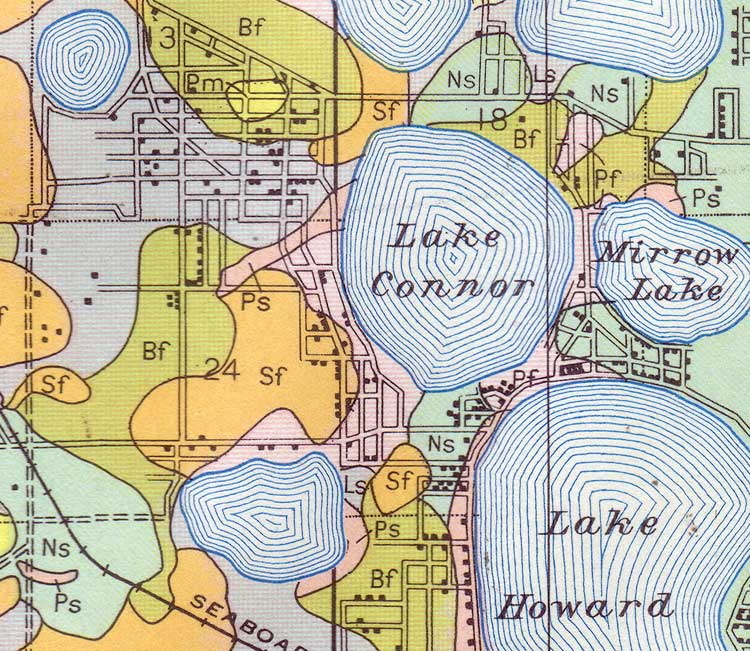 Map of Inwood, Florida