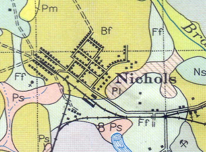 Map of Nichols, Florida