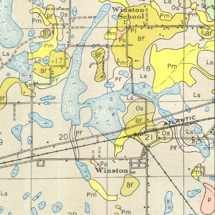 Map of Winston, Florida