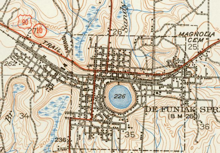 Map of Funiak, Florida