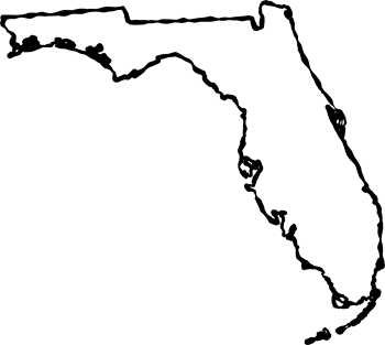 Florida "Fancy Frame" Style Maps in 30 Styles