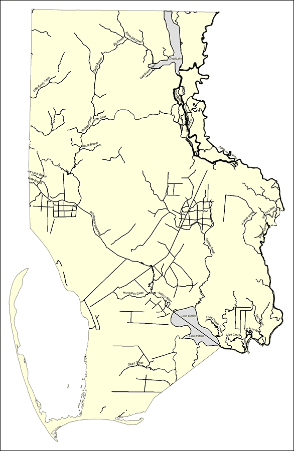 Florida Waterways: Gulf County Outline