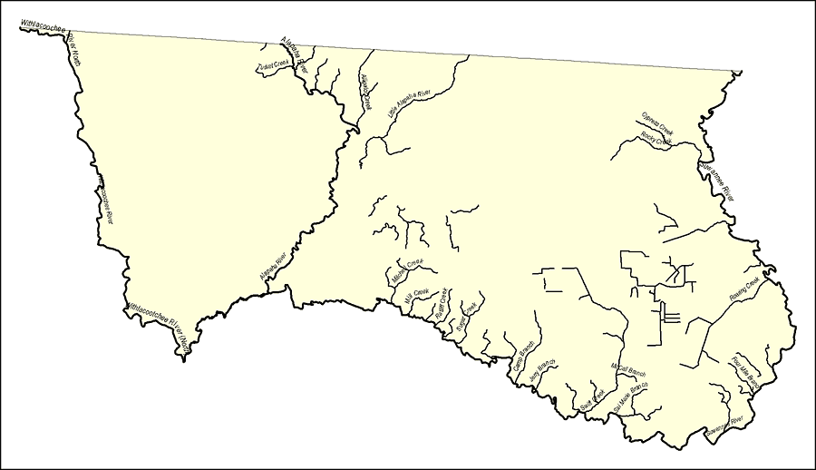 Florida Waterways: Hamilton County Outline