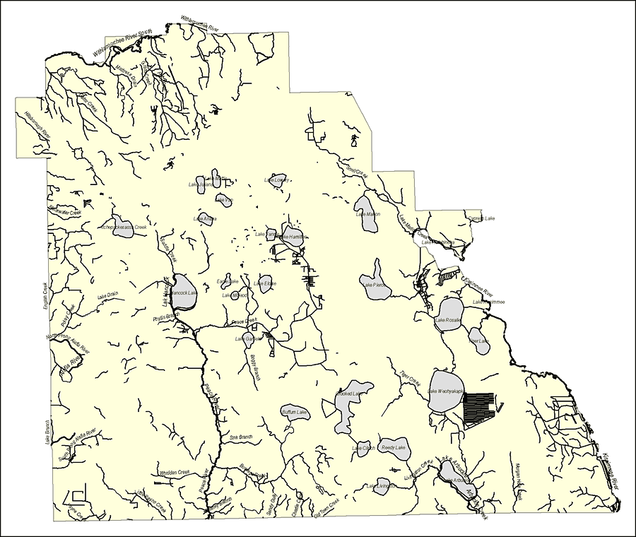 Florida Waterways: Polk County Outline