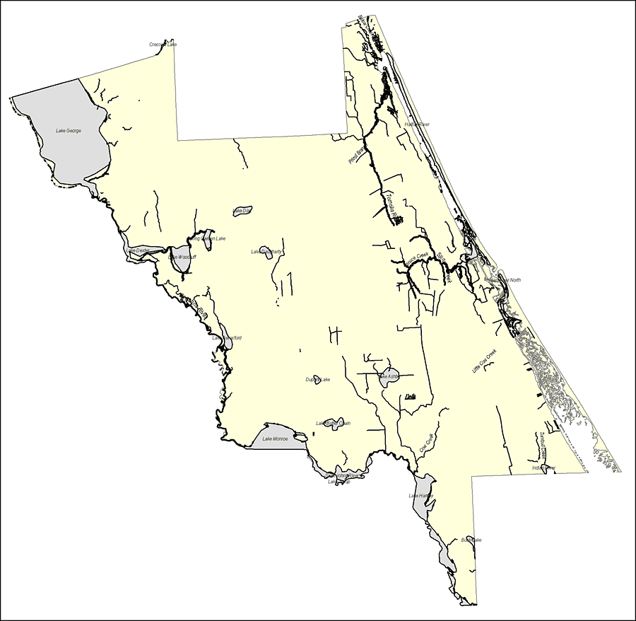 Florida Waterways: Volusia County Outline