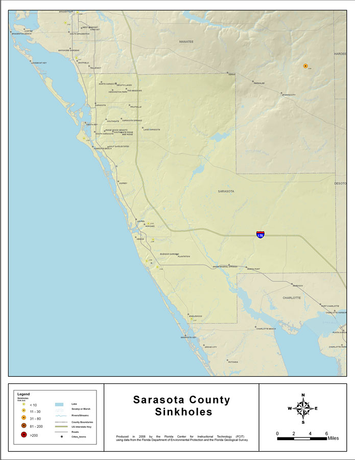 Sinkholes of Sarasota County, Florida 