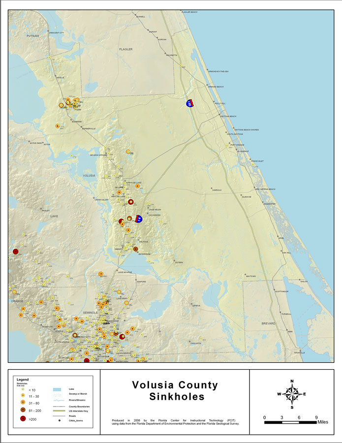 Sinkholes of Volusia County, Florida 