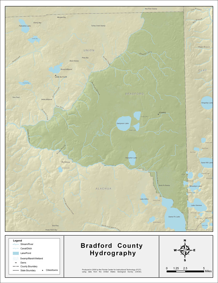 Florida Waterways: Bradford County 