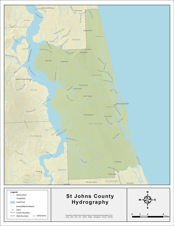 St Johns County Gis Map Florida Waterways: St Johns County, 2008