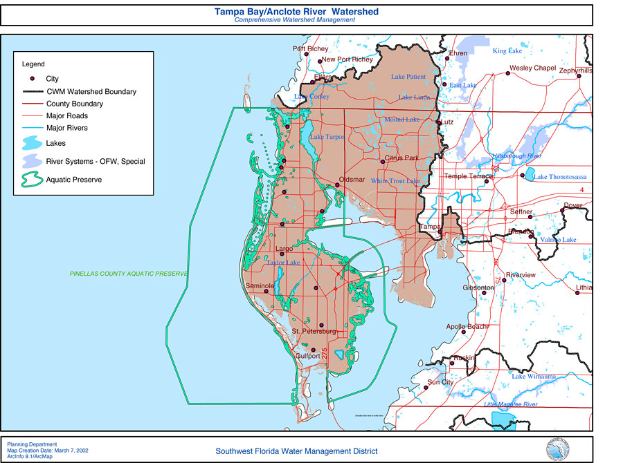 Tampa Bay/Anclote River Watershed- Comprehensive Watershed Management
