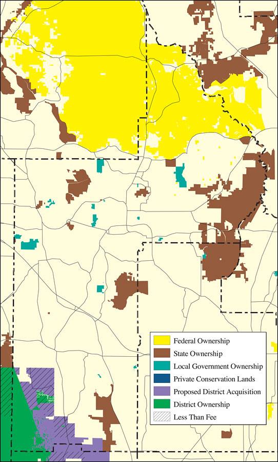 Withlacoochee River Watershed Distribution of Conservation Lands- Lake County