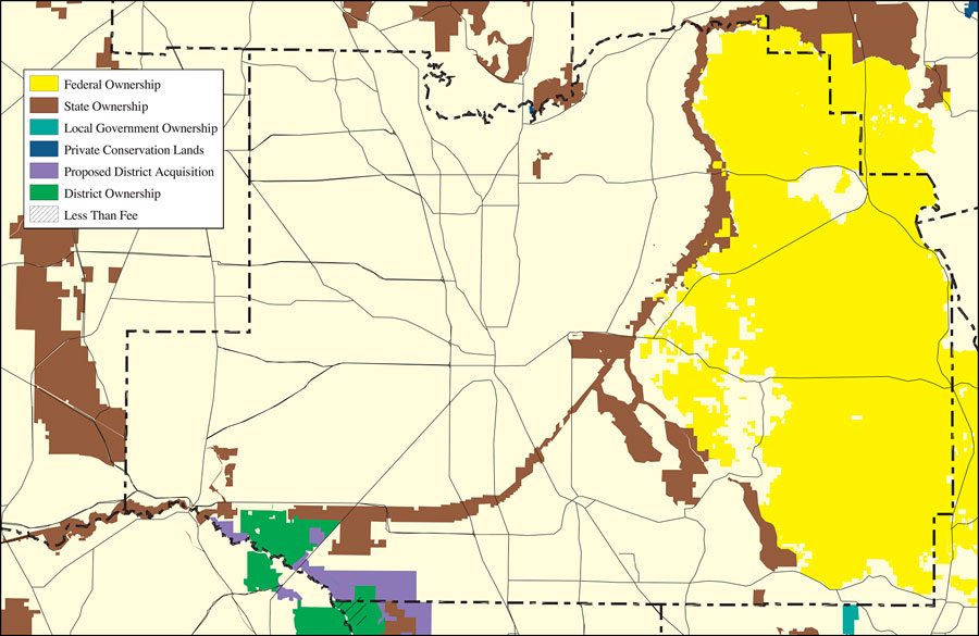 Withlacoochee River Watershed Distribution of Conservation Lands- Marion County