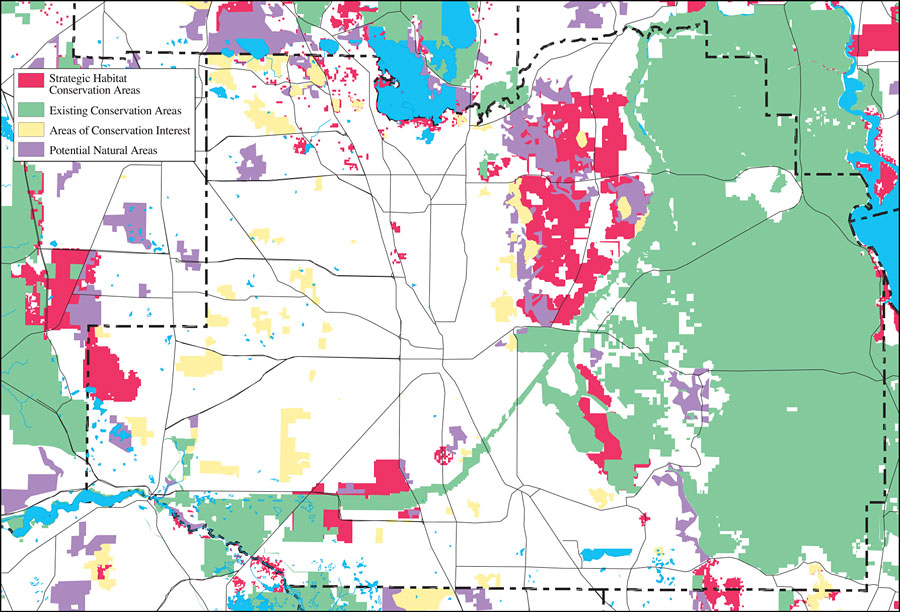 Withlacoochee River Watershed Strategic Habitat Conservation Areas, Areas of Conservation Interest, and Potential Natural Areas- Marion County