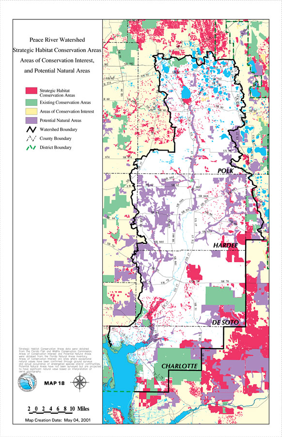Peace River Watershed Strategic Habitat Conservation Areas Areas of Conservation Interest, and Potential Natural Areas