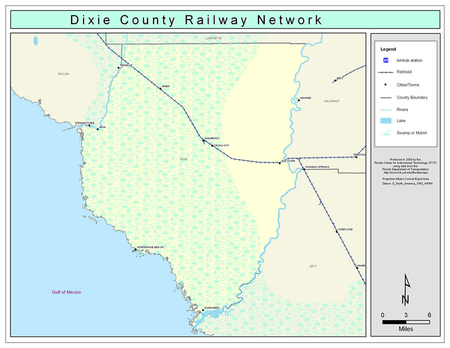Dixie County Railway Network- Color