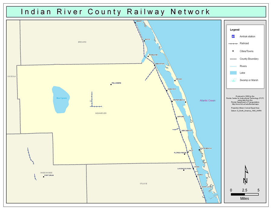 Indian River County Railway Network- Color