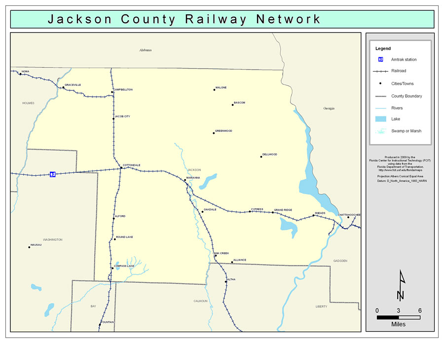 Jackson County Railway Network- Color