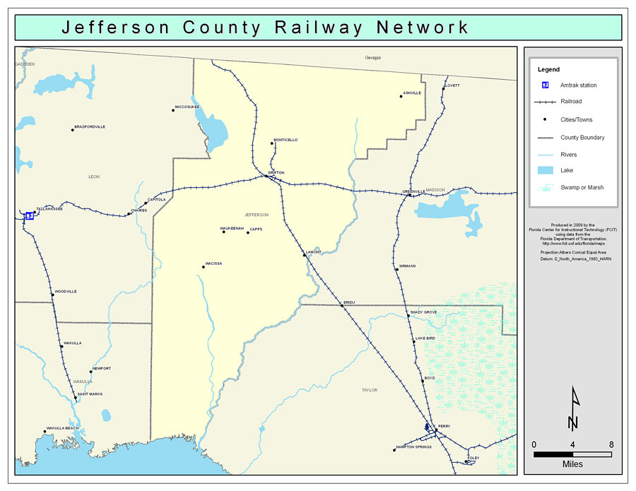 Jefferson County Railway Network- Color