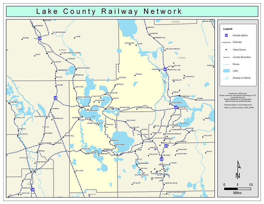 Lake County Railway Network- Color