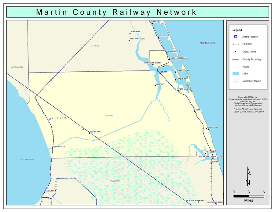 Martin County Railway Network- Color