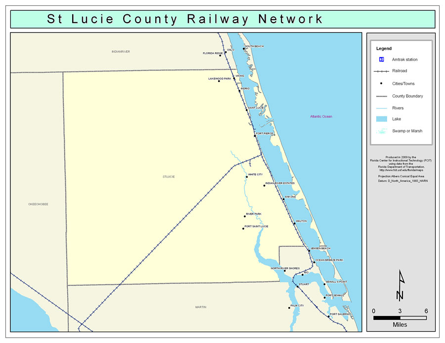 St. Lucie County Railway Network- Color