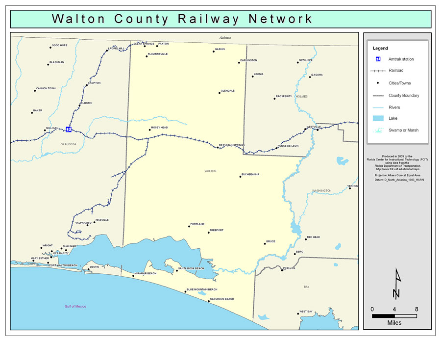 Walton County Railway Network- Color