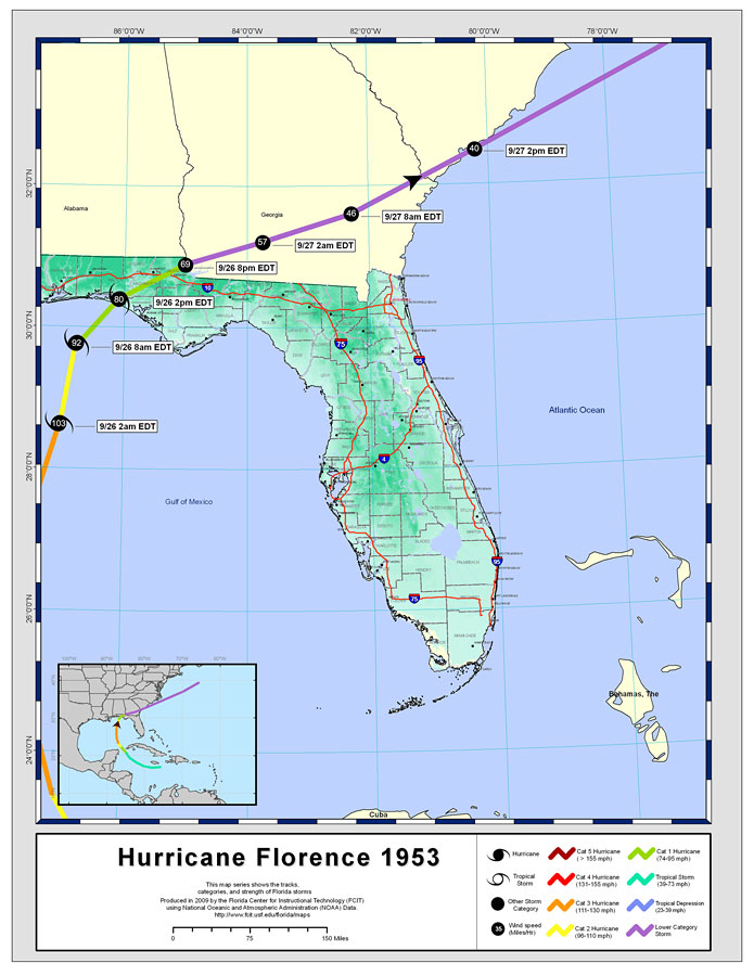 Storm Tracks by Name: Hurricane Florence