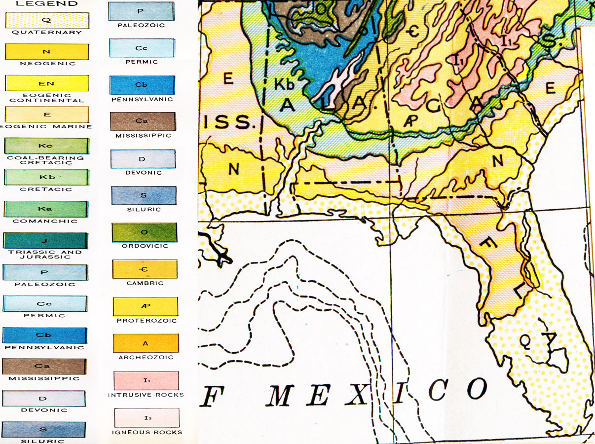 Geologic Map Of Florida 1911