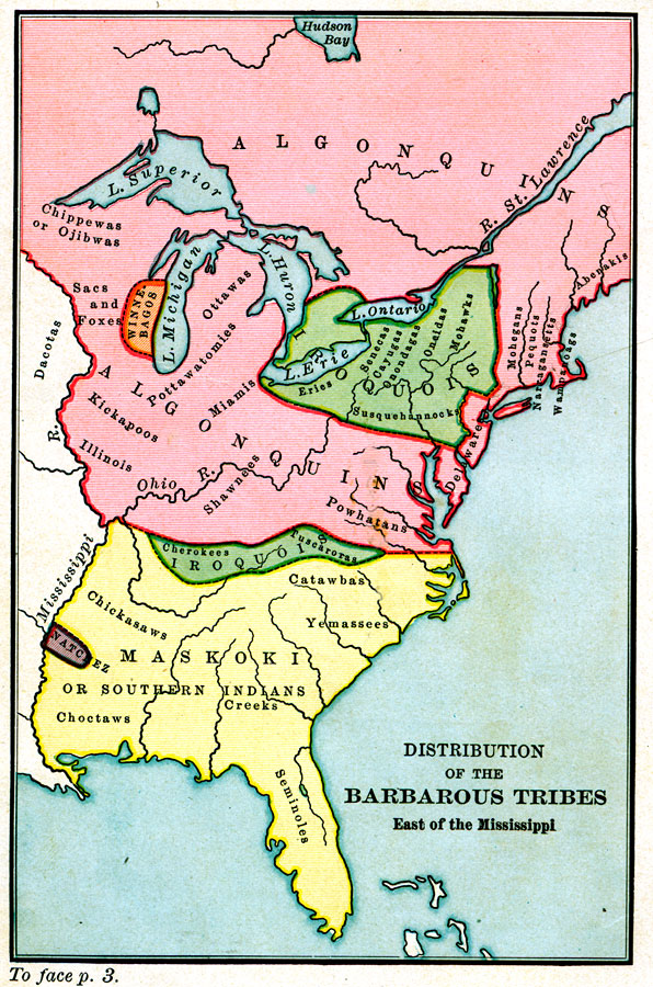 distribution-of-the-barbarous-tribes-east-of-the-mississippi-1491