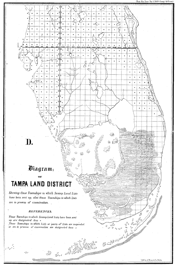 Diagram of Tampa Land District
