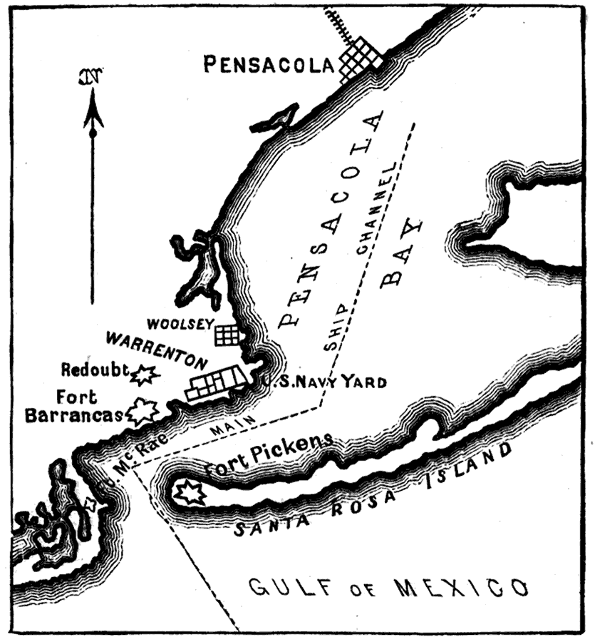 Map of Pensacola