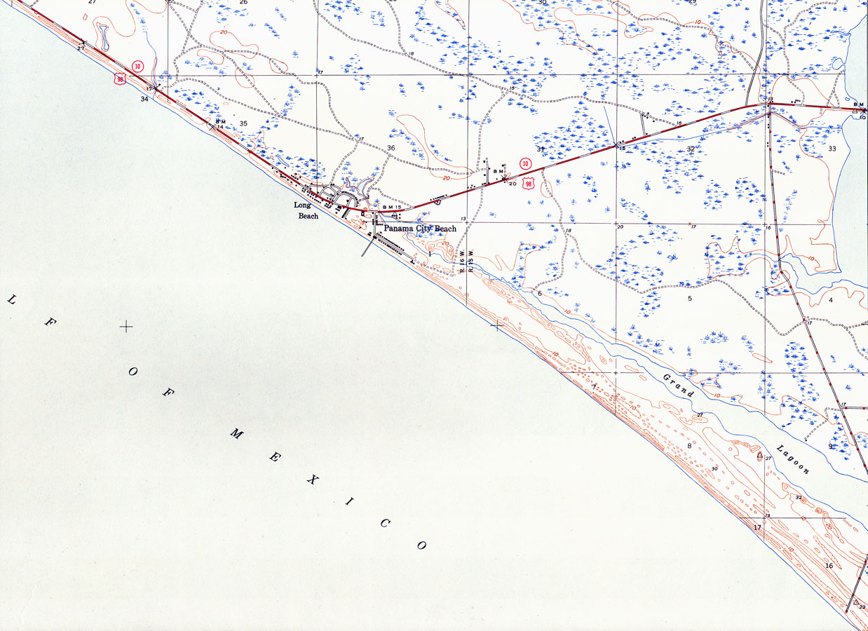 Map Of Panama City Beach Fla Maping Resources 8452