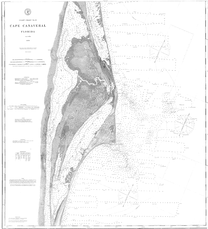 Coast Chart No. 61, Cape Canaveral