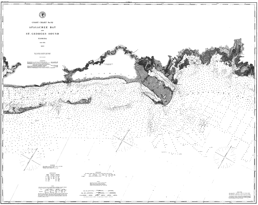 Coast Chart No. 82: Apalachee Bay and St. Georges Sound