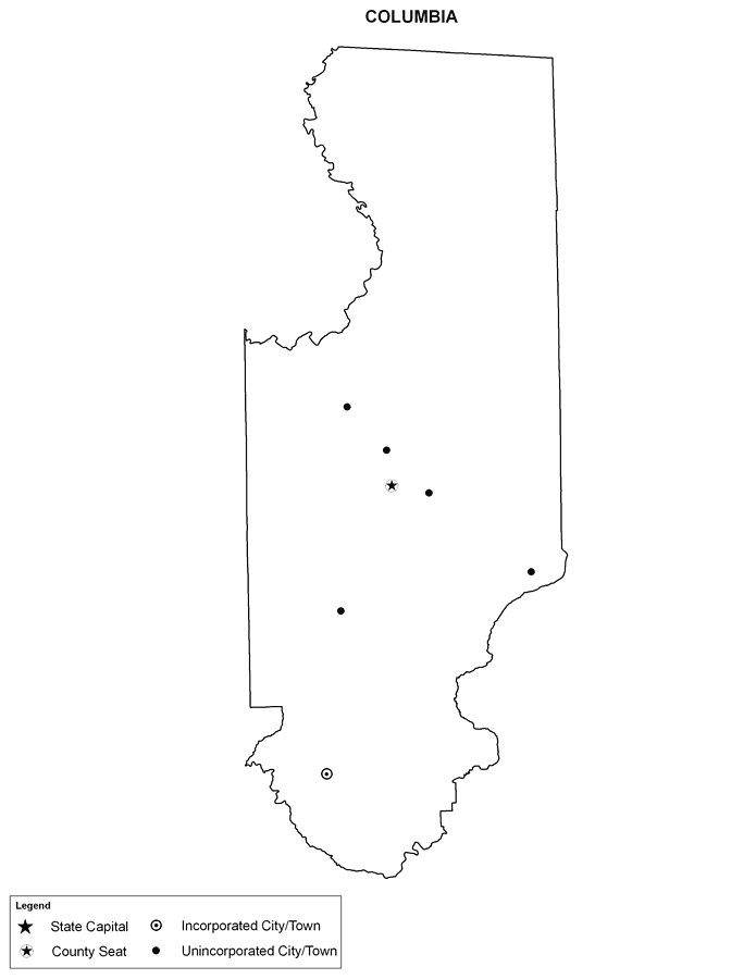 Columbia County Cities Outline