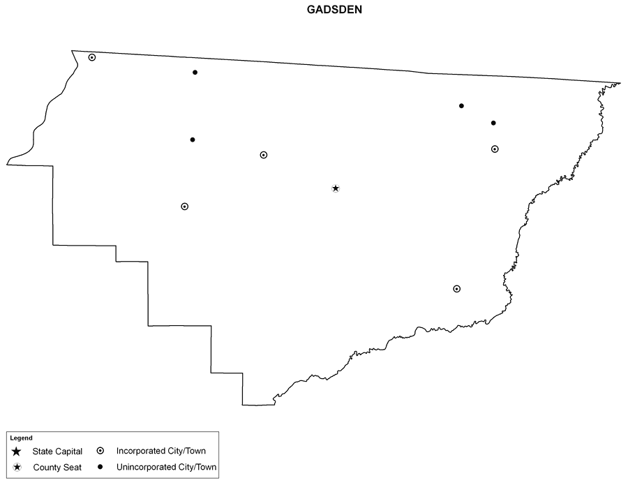 Gadsden County Cities Outline
