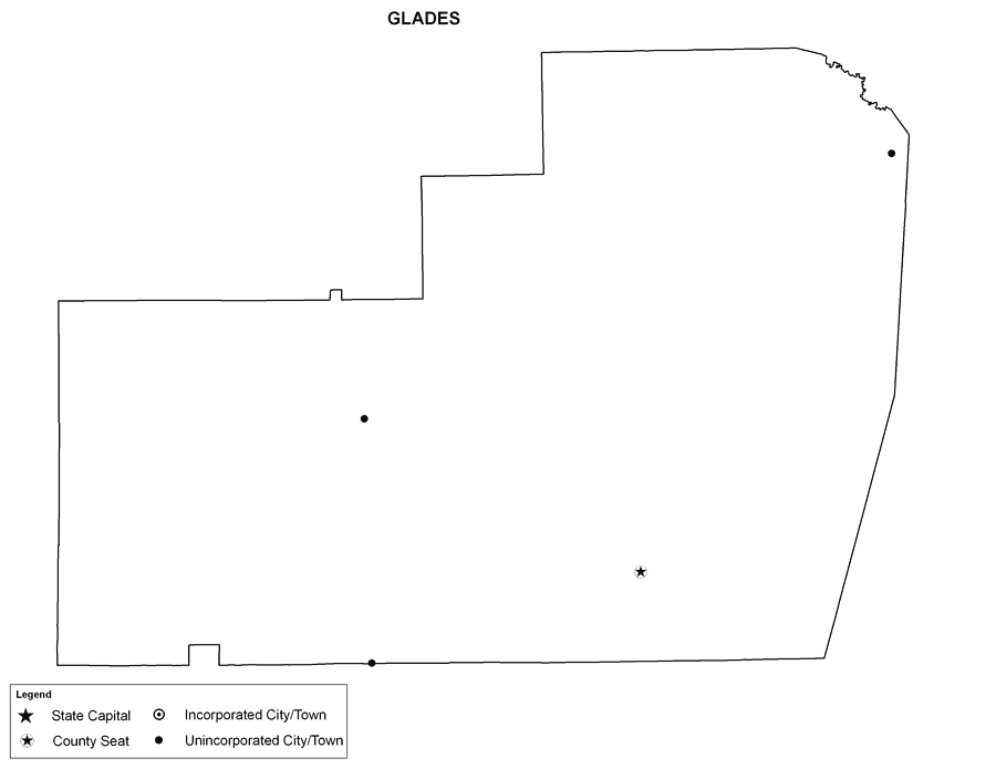 Glades County Cities Outline