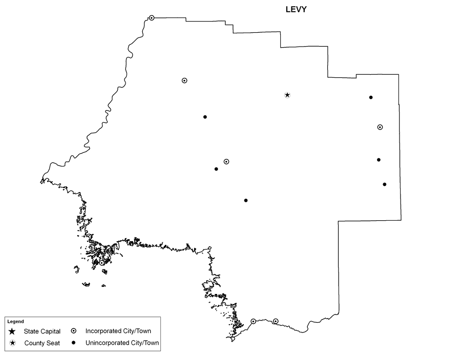 Levy County Cities Outline