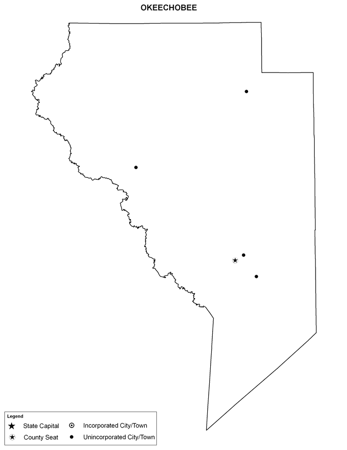 Okeechobee County Cities Outline