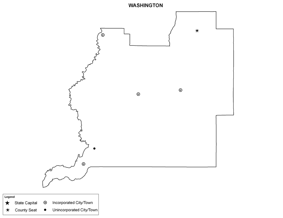 Washington County Cities Outline