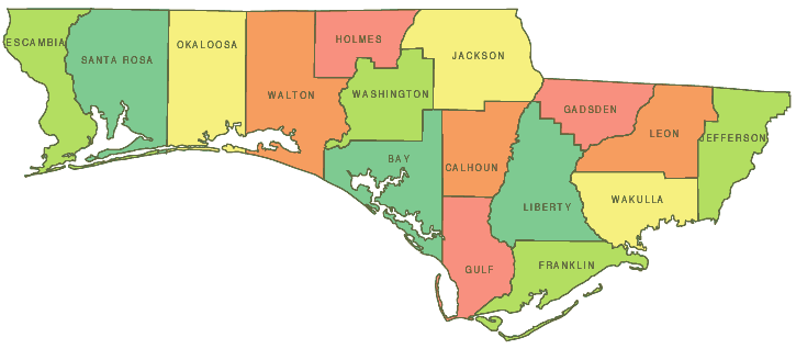 Florida's Northwest Counties